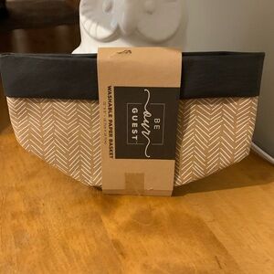 PICK ANY 3 ITEMS FOR $10 - Be Our Guest Black and Tan Washable Paper Basket